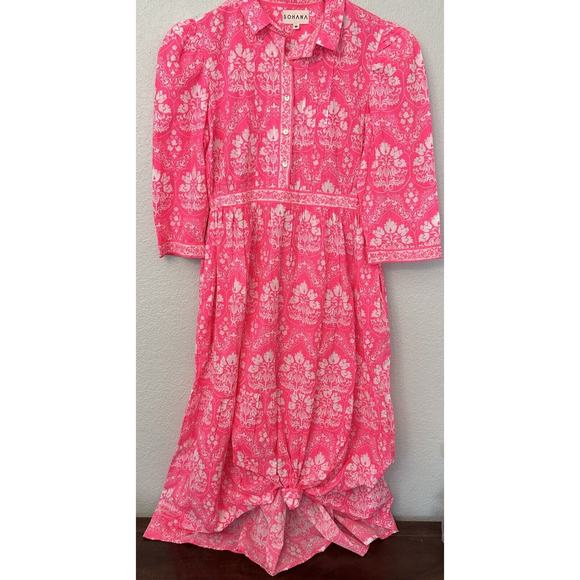 Women's Sohana Boho Dress Palladio Hot Pink Size Medium